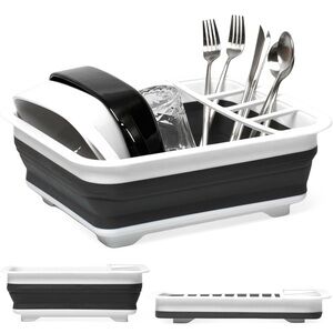 Collapsible Dish Drying Rack - for Kitchen, RV Camping Essentials -4.9"x14"x12"